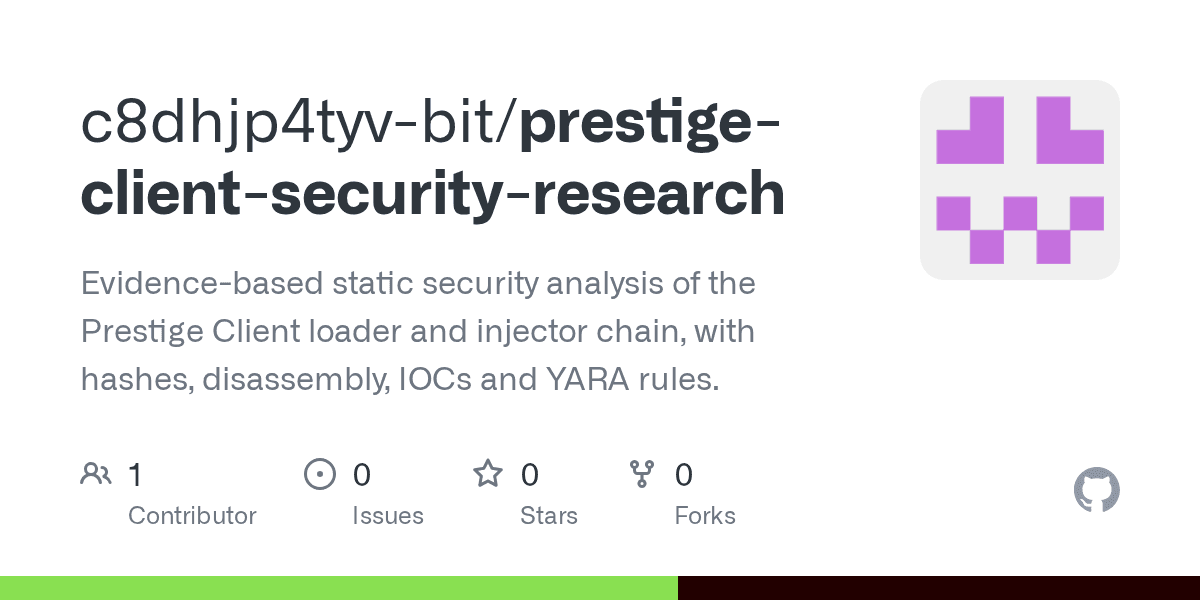 Prestige Client security research repository preview